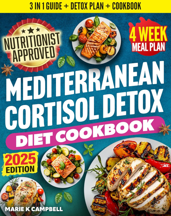 Nutritionist-Approved Mediterranean Cortisol Detox Diet Cookbook